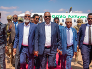 Madaxweynaha Puntland iyo Madax kale oo gaaray Magaalada Kismaayo